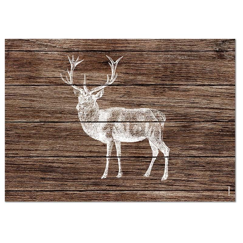 trendform Sets de table en papier DEER LODGE 4 x 12 feuilles  