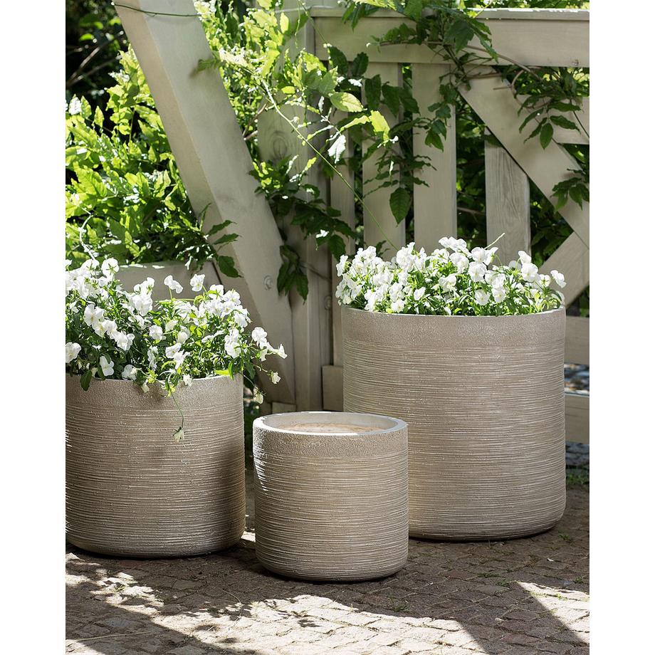 Beliani Vaso per piante en Fibra d'argilla  SAMOS  