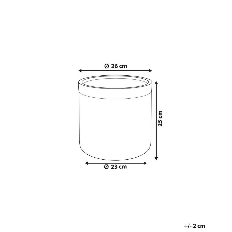Beliani Vaso per piante en Fibra d'argilla  SAMOS  