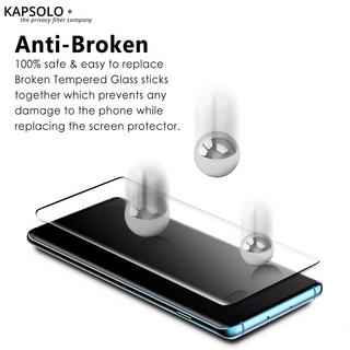 KAPSOLO  Displayschutzglas, vollflächiges Displayschutz mit abgerundete Kanten, Temperglas, 3D schutzglas für Samsung Galaxy Note 20 