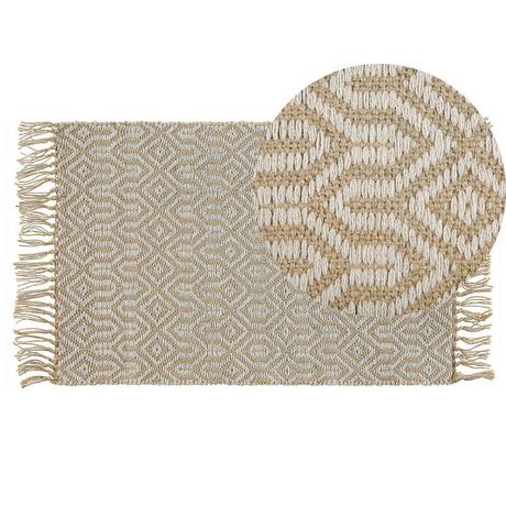 Beliani Tapis en Coton Boho POZANTI  