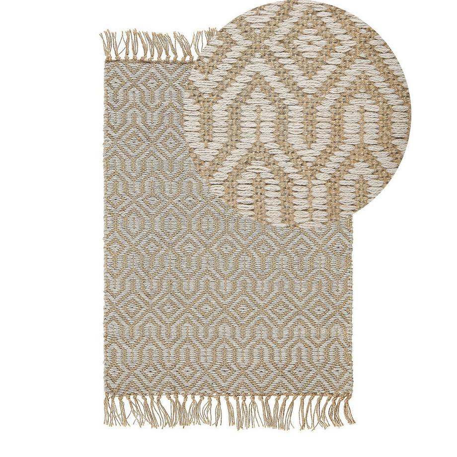 Beliani Tapis en Coton Boho POZANTI  