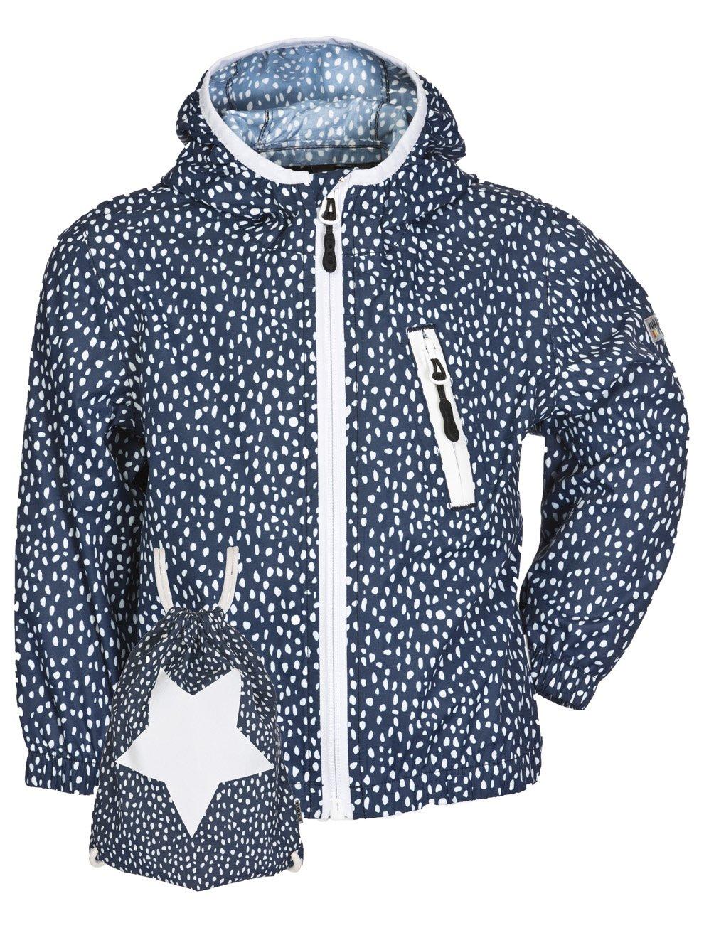 Image of Kinder Regenjacke Travelino Dress Blue Print Unisex Blau 74