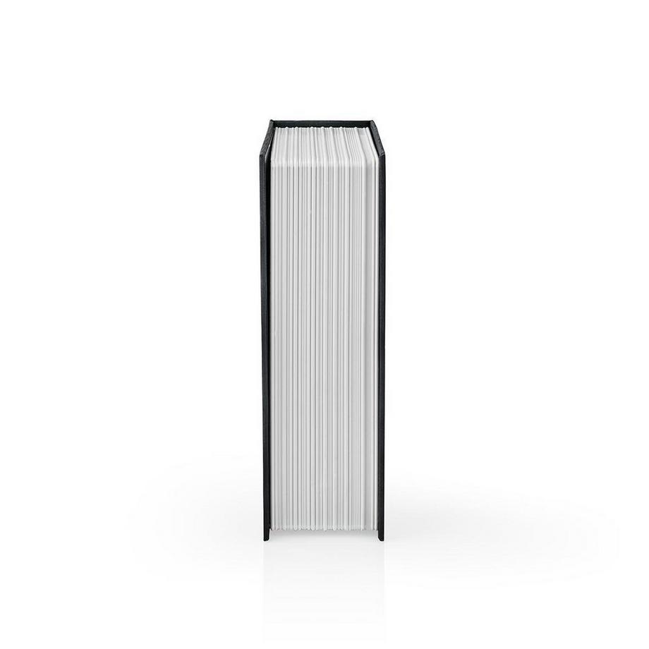 Nedis Coffre-fort | Coffre à livres | Trou de serrure | Intérieur | Petit | Volume intérieur : 0,86 l | 2 clés incluses | Bleu / Argent.  