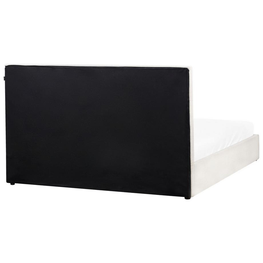 Beliani Letto contenitore en Tessuto  LAGORD  