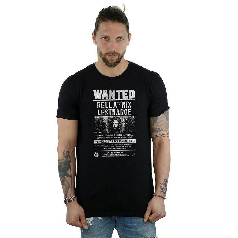 HARRY-POTTER Bellatrix Lestrange Wanted Poster T-Shirt  