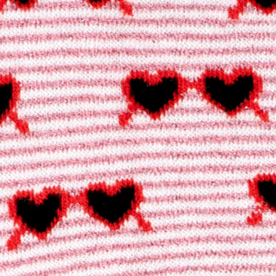 CABAIA Sandra & Laurene Calzini Corti a Righe Cuore  