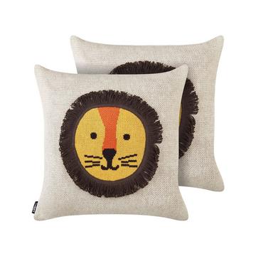 Lot de 2 coussins décoratifs en Coton Moderne SARANGAR