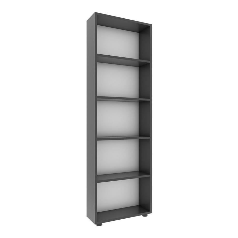 VCM Holz Aufbewahrung Stand Regal Bücherregal Deko Bücher Standregal Bulas 5 Fächer  