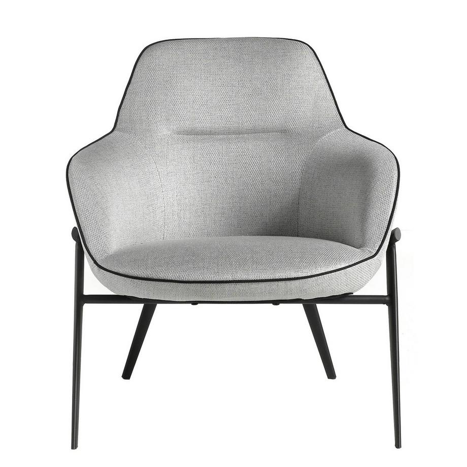 ANGEL CERDA Poltrona in tessuto grigio  