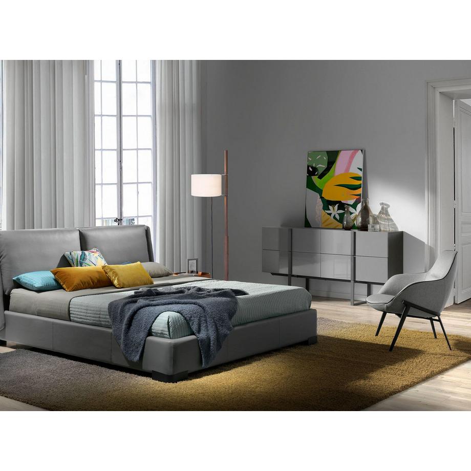 ANGEL CERDA Poltrona in tessuto grigio  