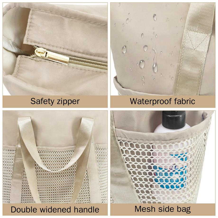 Only-bags.store Sac de plage en maille pliable imperméable  