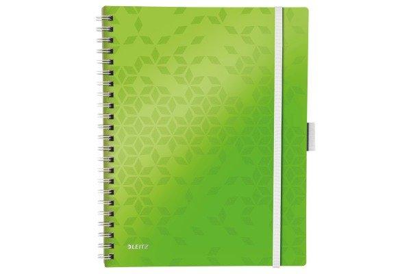 Image of LEITZ Spiralbuch WOW PP A4 4645-00-54 grün 80 Blatt LEITZ Spiralbuch WOW PP A4 4645-00-54 grün 80 Blatt