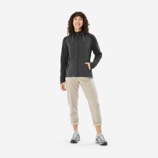 QUECHUA  Sweatjacke  Hybridjacke mit Kapuze Naturwandern - NH500 