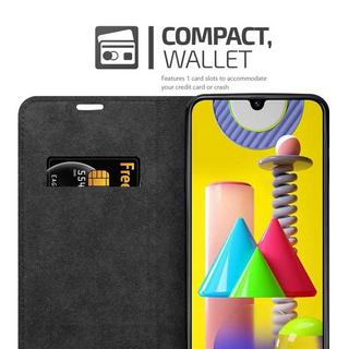 Cadorabo  Hülle für Samsung Galaxy M31 Magnetverschluss, Kartenfach 