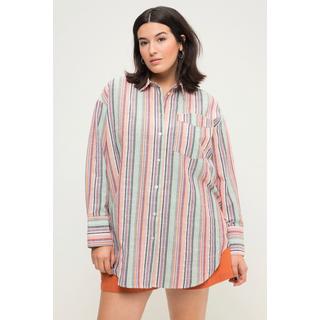 Studio Untold  Chemisier oversized à rayures, col de chemise et manches longues 