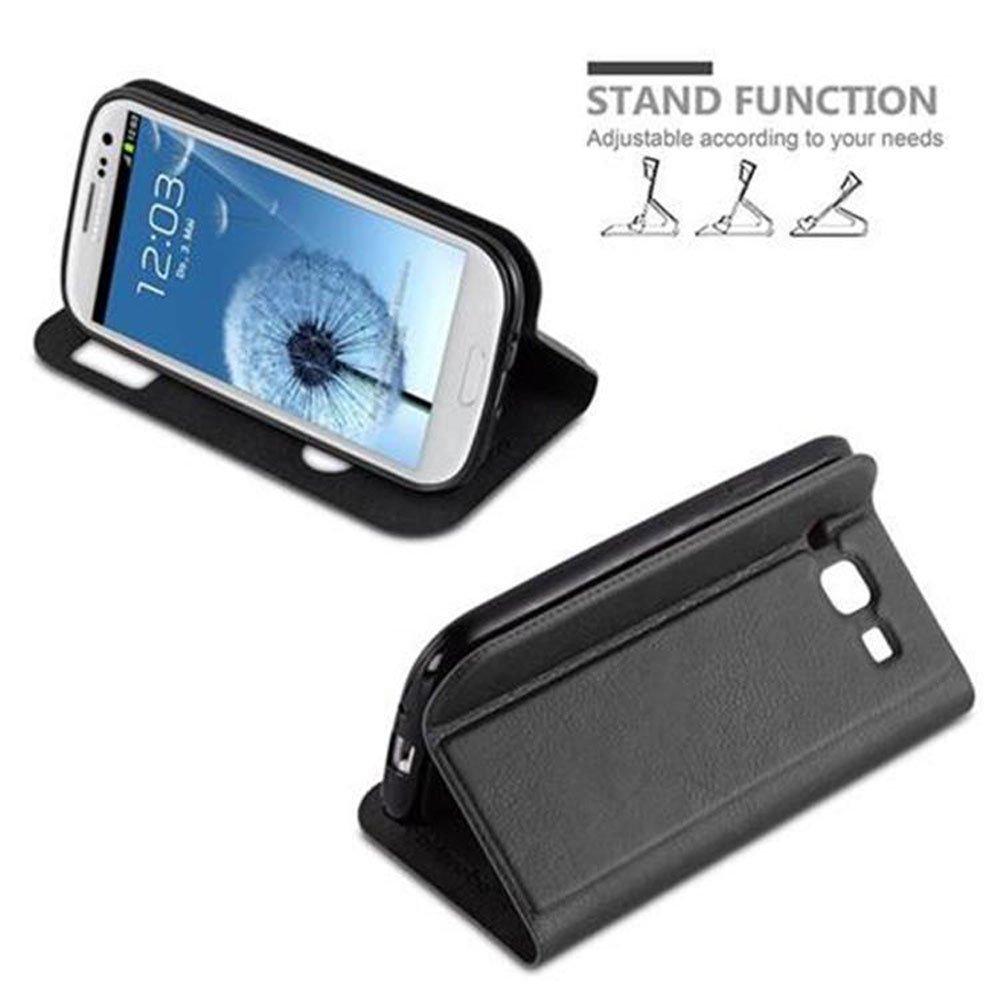 Cadorabo  Housse compatible avec Samsung Galaxy S3 / S3 NEO - Coque de protection avec fermeture magnétique, fonction de support et 2 fenêtres de visualisation 