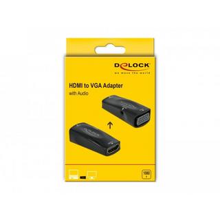 DeLock  DeLOCK 66560 cavo e adattatore video HDMI tipo A (Standard) VGA (D-Sub) Nero 