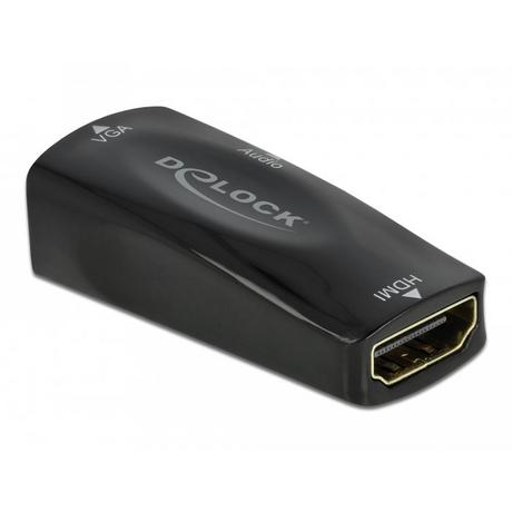 DeLock  DeLOCK 66560 câble vidéo et adaptateur HDMI Type A (Standard) VGA (D-Sub) Noir 