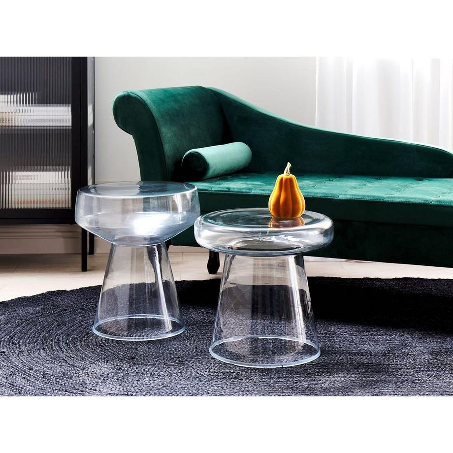 Beliani Tisch Set aus Glas Modern LAGUNA/CALDERA  