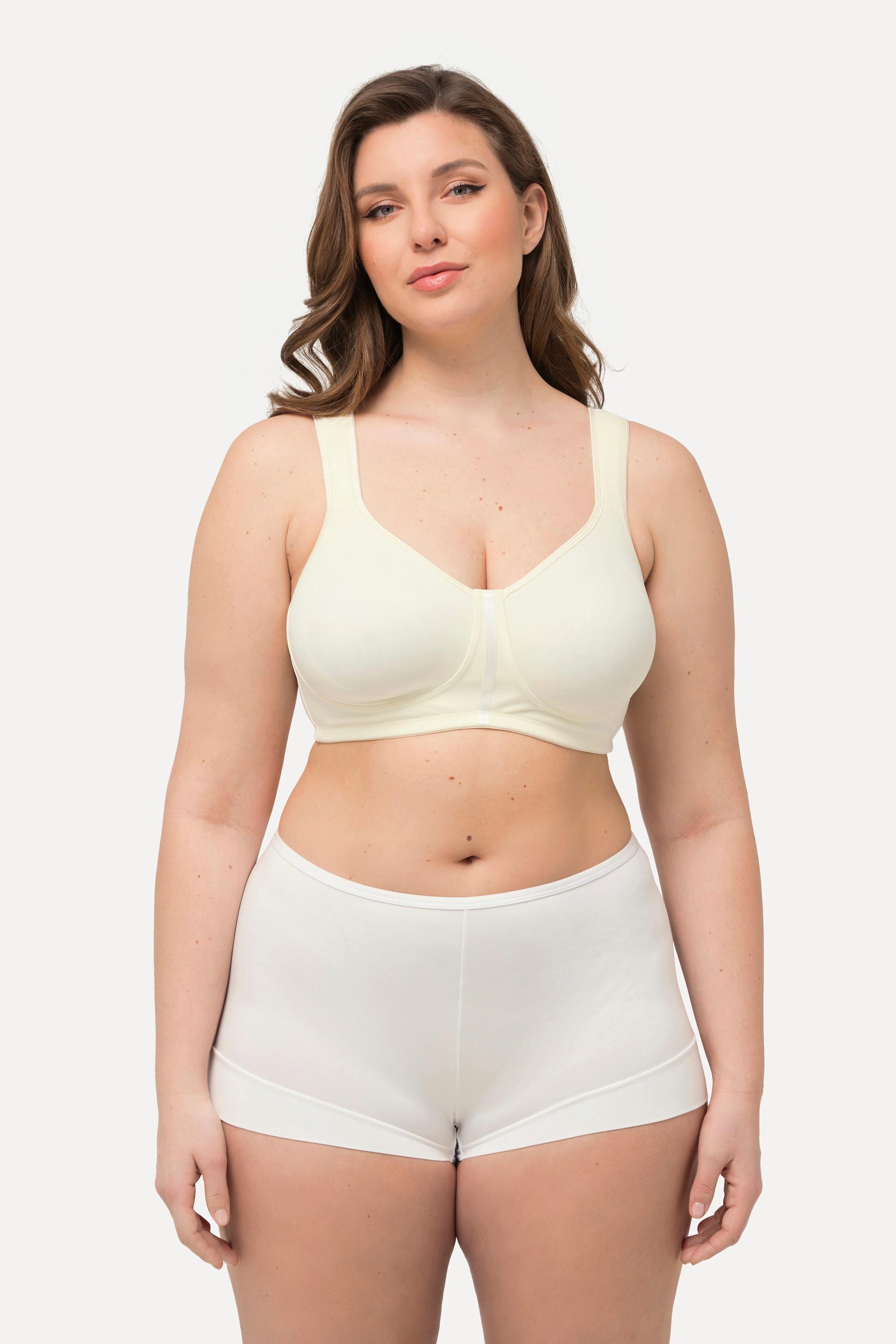 Ulla Popken  Reggiseno wellness in microfibra senza ferretto con coppa C-E 