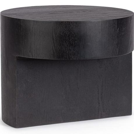 mutoni Table basse Stanwood noire ronde 50  