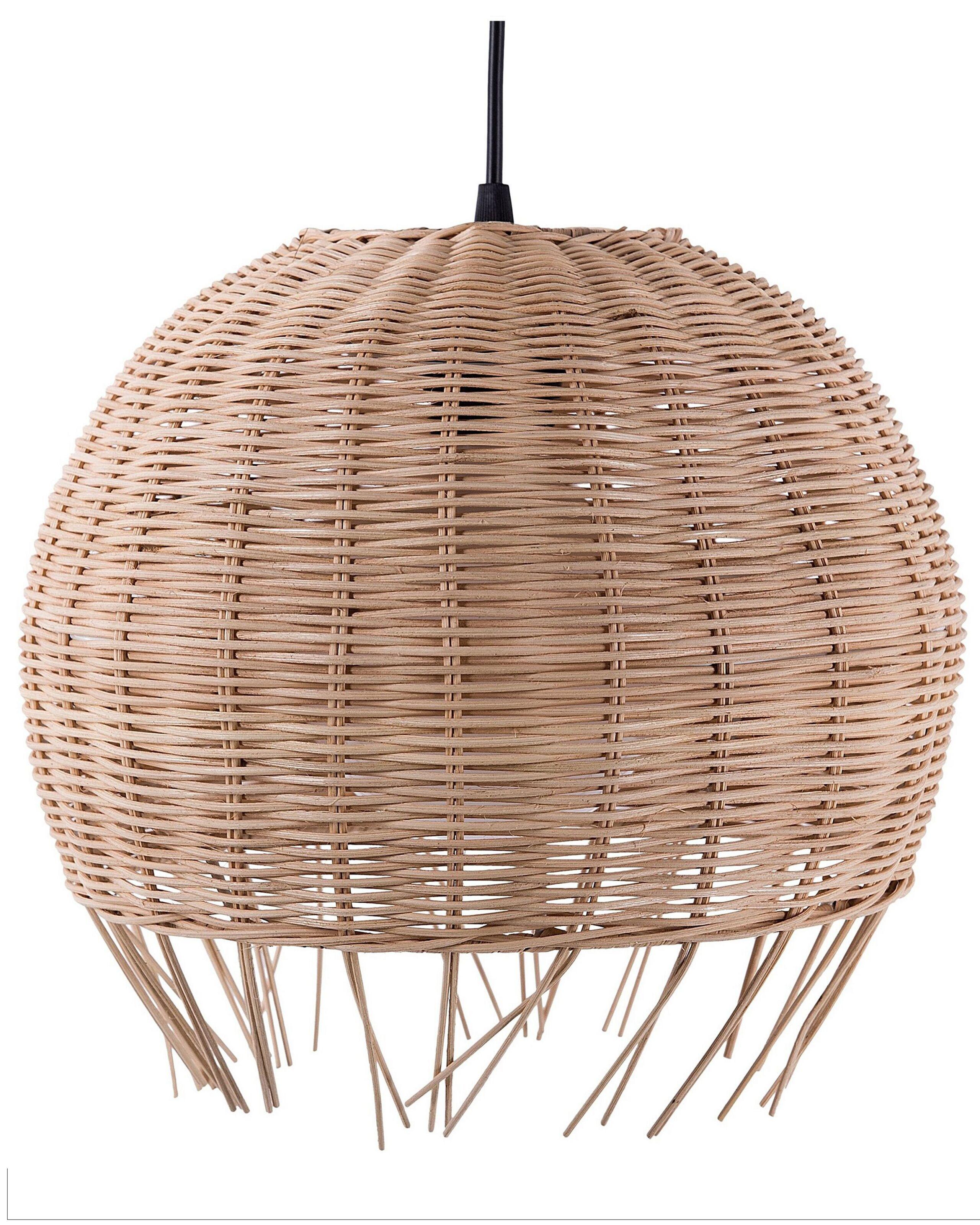 Beliani Lampadario en Rattan Retrò DRINO  