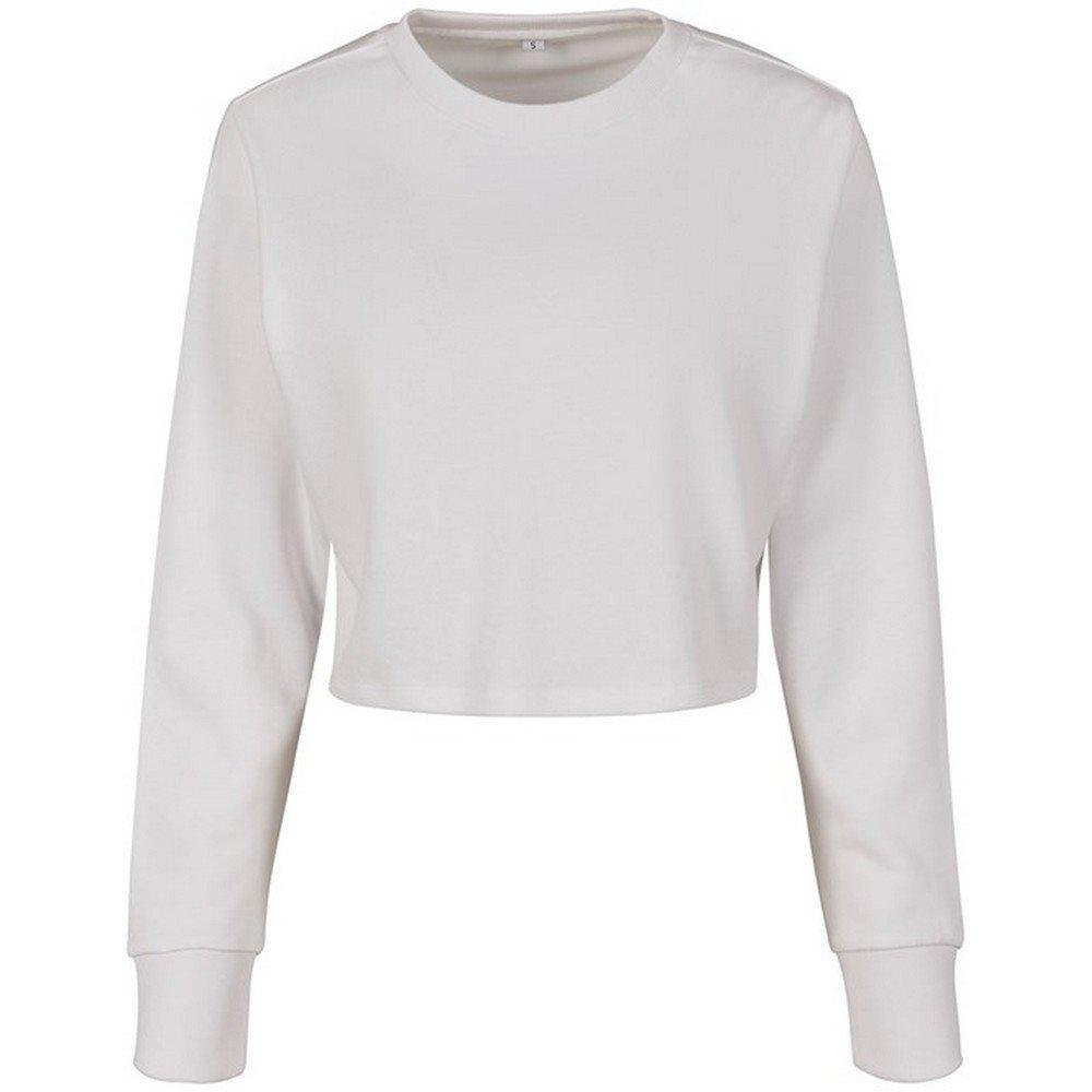 Image of Kurzes Sweatshirt Damen Weiss 36