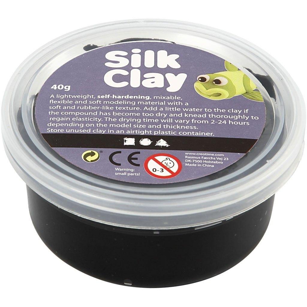 Image of Silk Clay Modellierton 40 g Schwarz 1 Stück(e) Schwarz