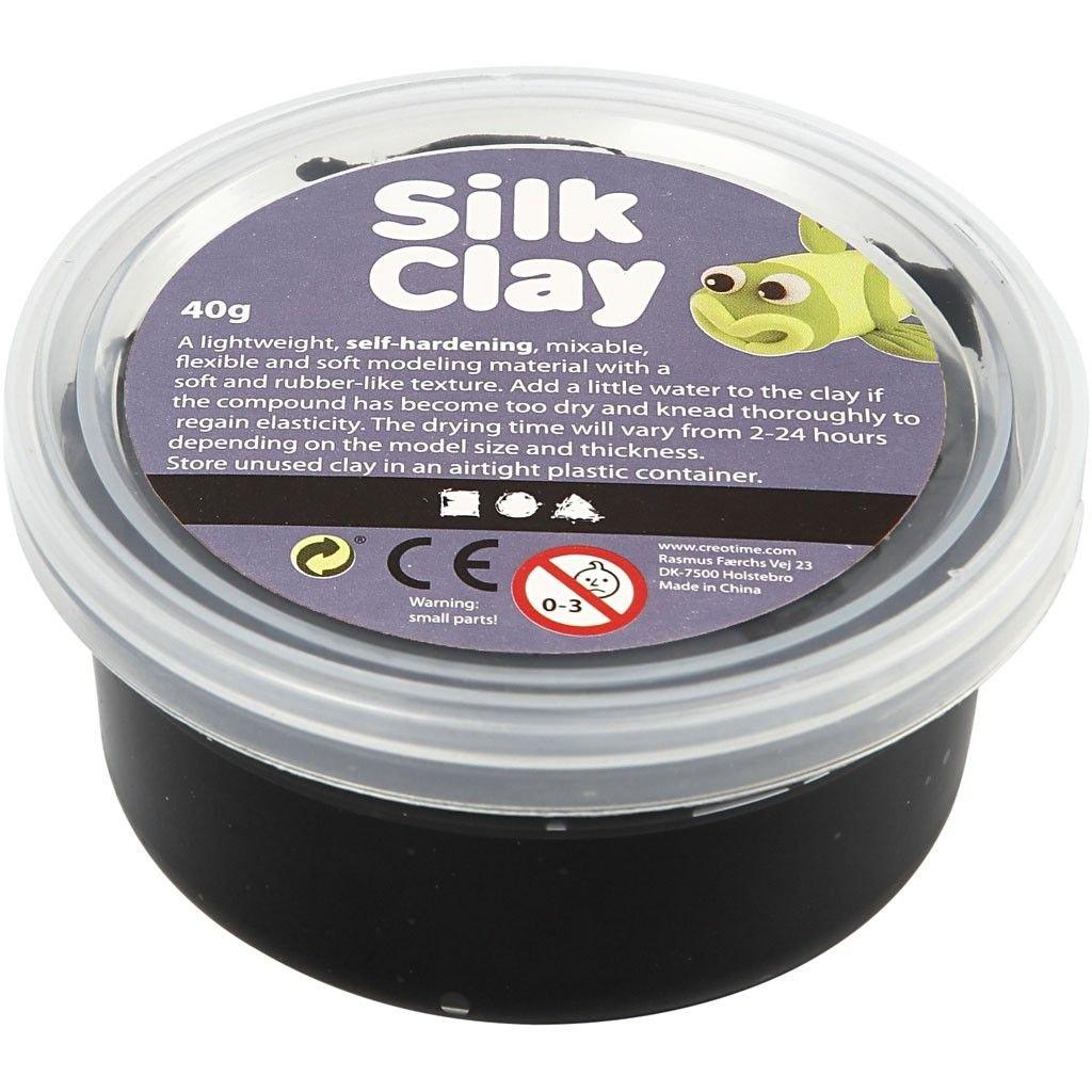 Creativ Company  Silk Clay Pâte à modeler 40 g Noir 1 pièce(s) 