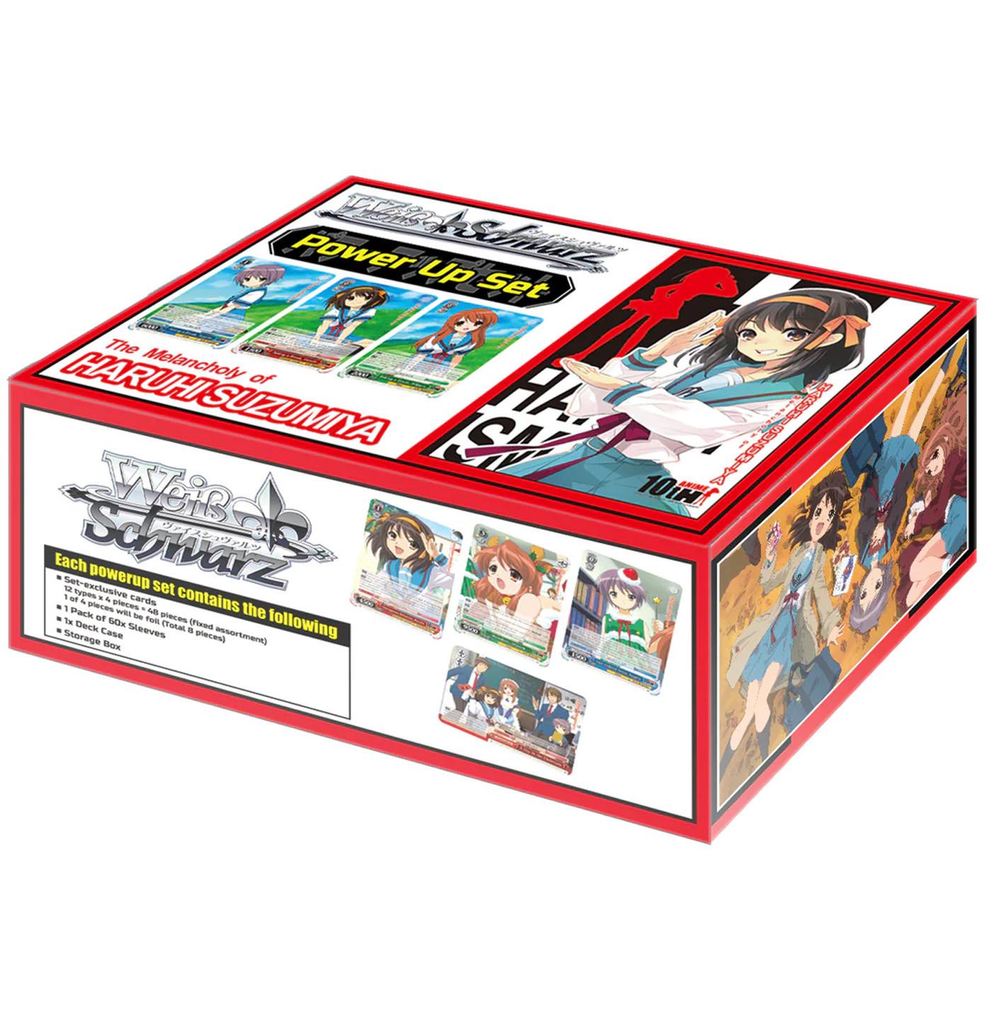 Bushiroad  Power Up Set the Melancholy of Haruhi Suzumiya Booster Display - Weiss Schwarz TCG - EN 