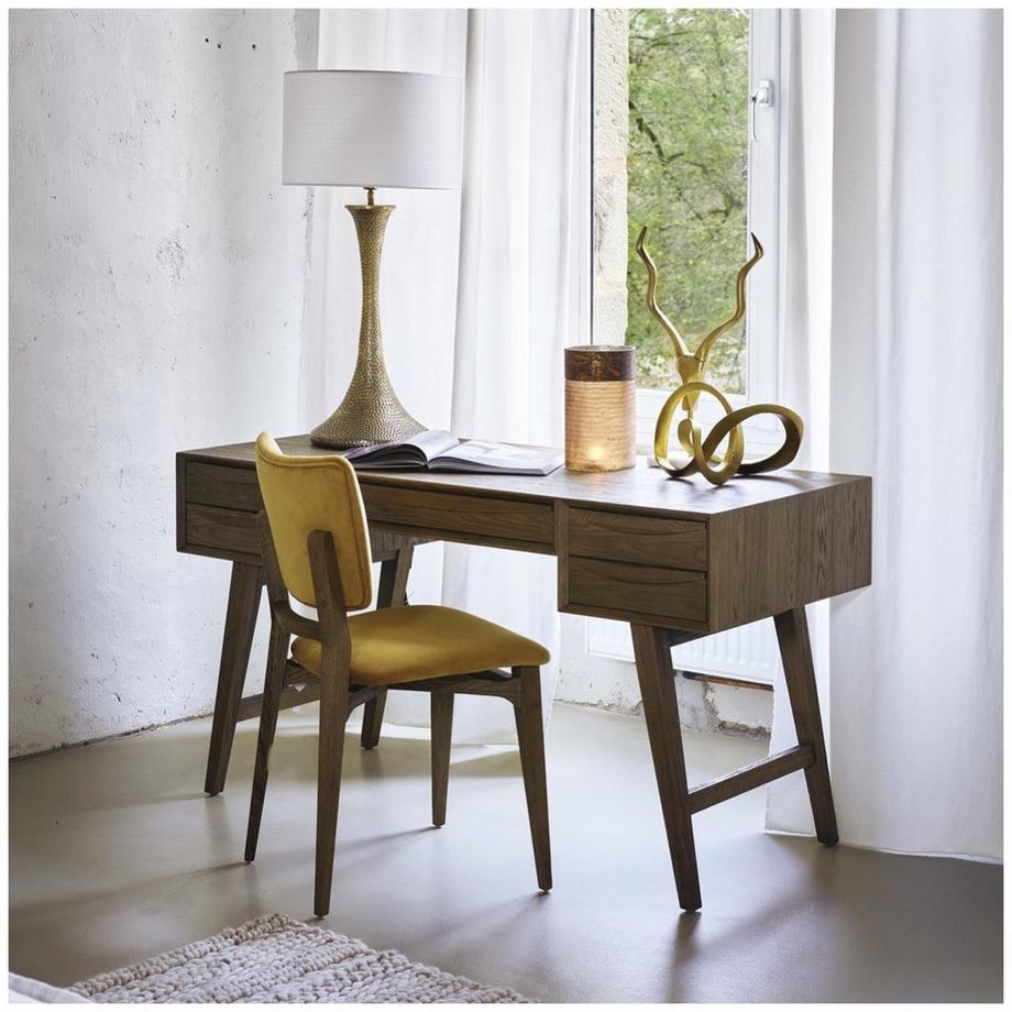 Blanc d'Ivoire Schreibtisch Melina Eiche natur 140  