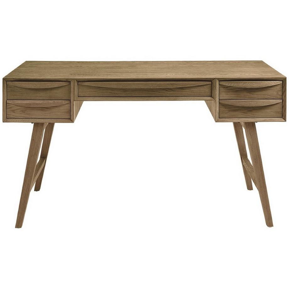 Blanc d'Ivoire Schreibtisch Melina Eiche natur 140  