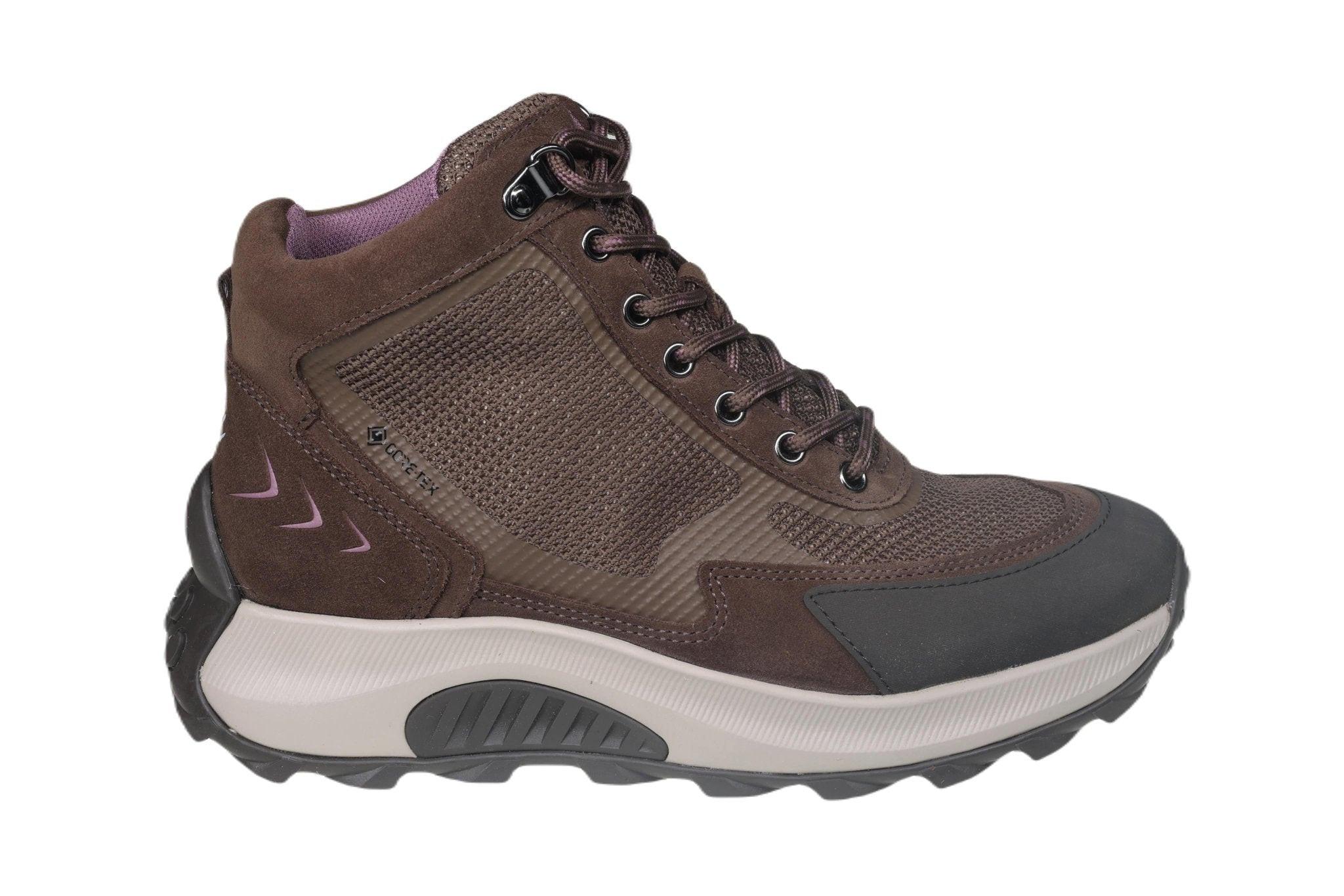 Image of Leder Wanderstiefelette Unisex Braun 43