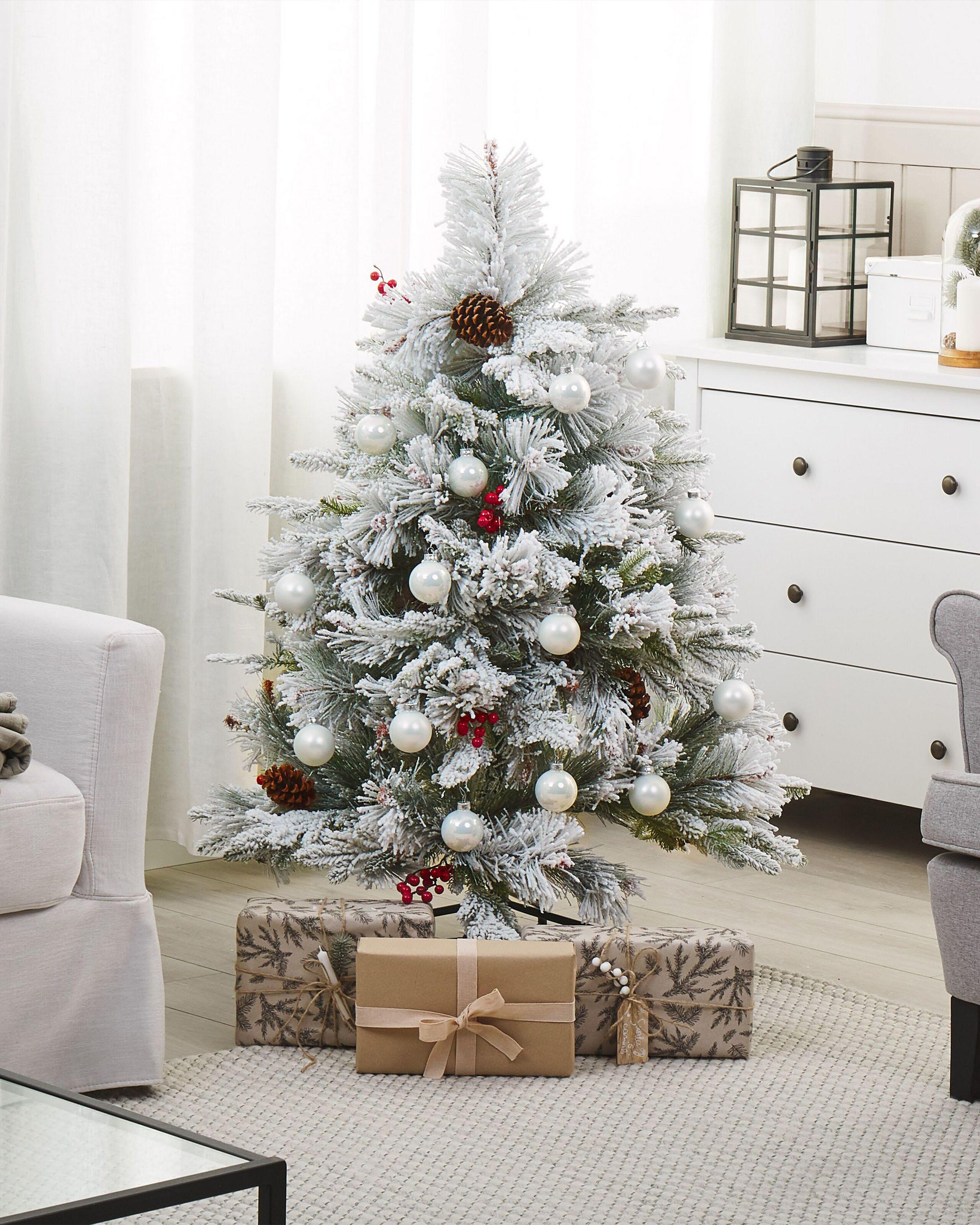 Beliani Albero natalizio innevato en Materiale sintetico Classico MASALA  