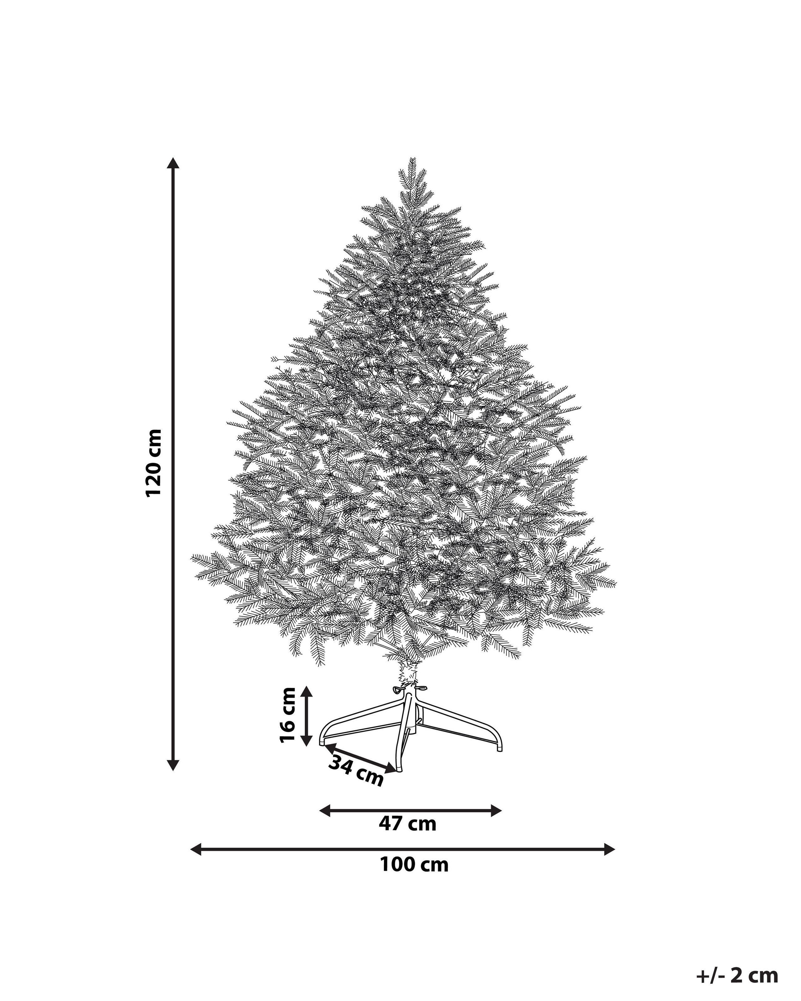 Beliani Sapin de Noël en Matière synthétique Traditionnel MASALA  