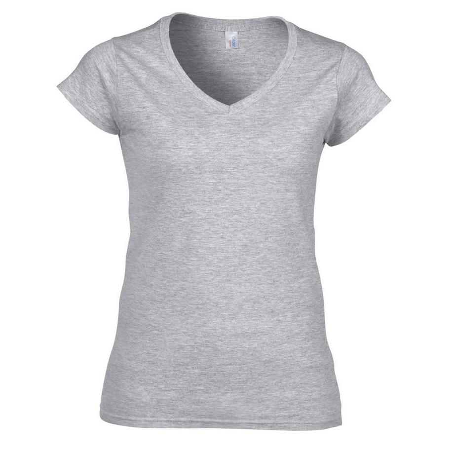 T-ShirtUni Manches Courtes Col V Softstyle