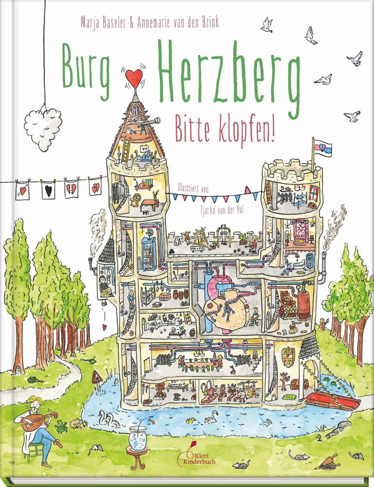 Burg Herzberg - bitte klopfen! Baseler, Marja; van den Brink, Annemarie; van der Pol, Tjarko (Illustrationen); Blatnik, Meike (Übersetzung) Gebundene Ausgabe 