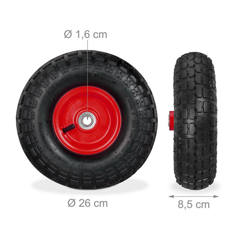 Northix  Set di ruote per camion con 4 cerchi in acciaio 