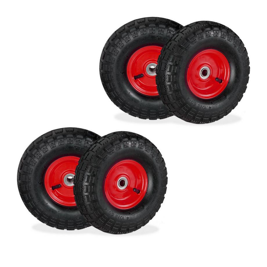 Northix  Set di ruote per camion con 4 cerchi in acciaio 