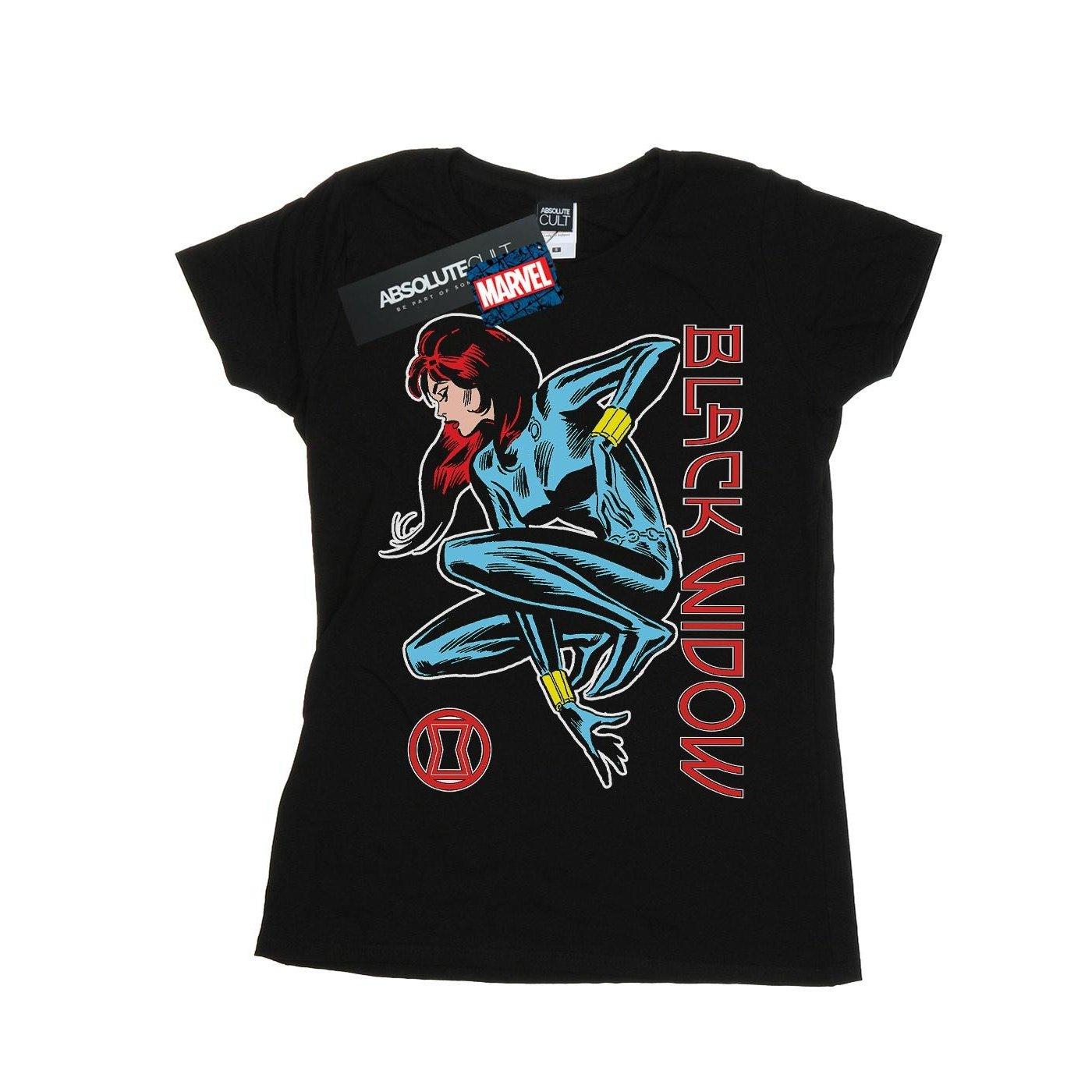 Image of Black Widow In Action Tshirt Damen Schwarz XXL