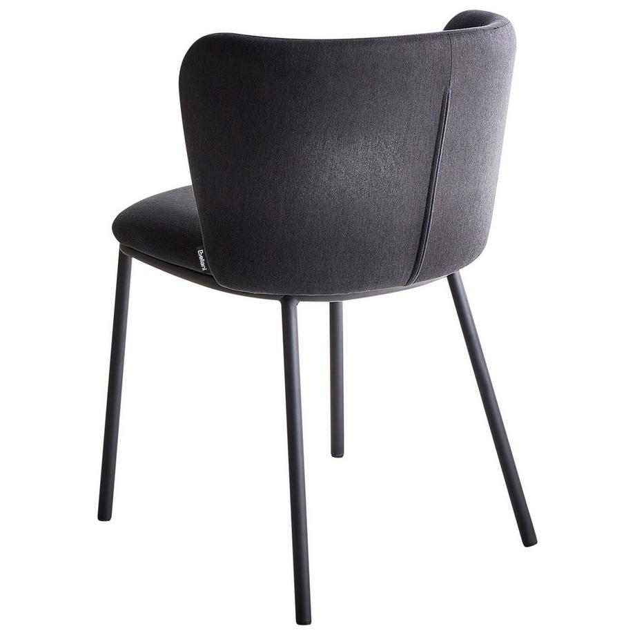 Beliani Esszimmerstuhl 2er Set aus Stoff Modern MINA  