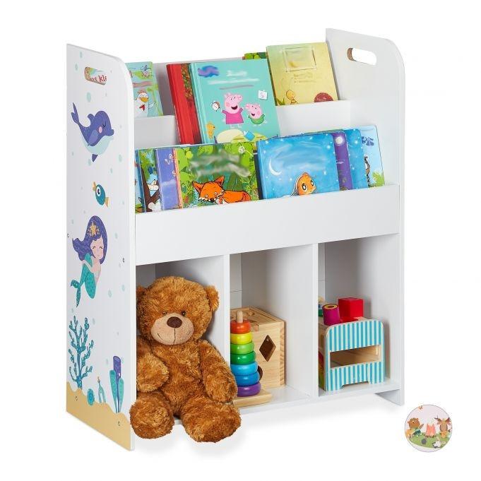 B2X Étagère pour enfants pour livres et jouets  