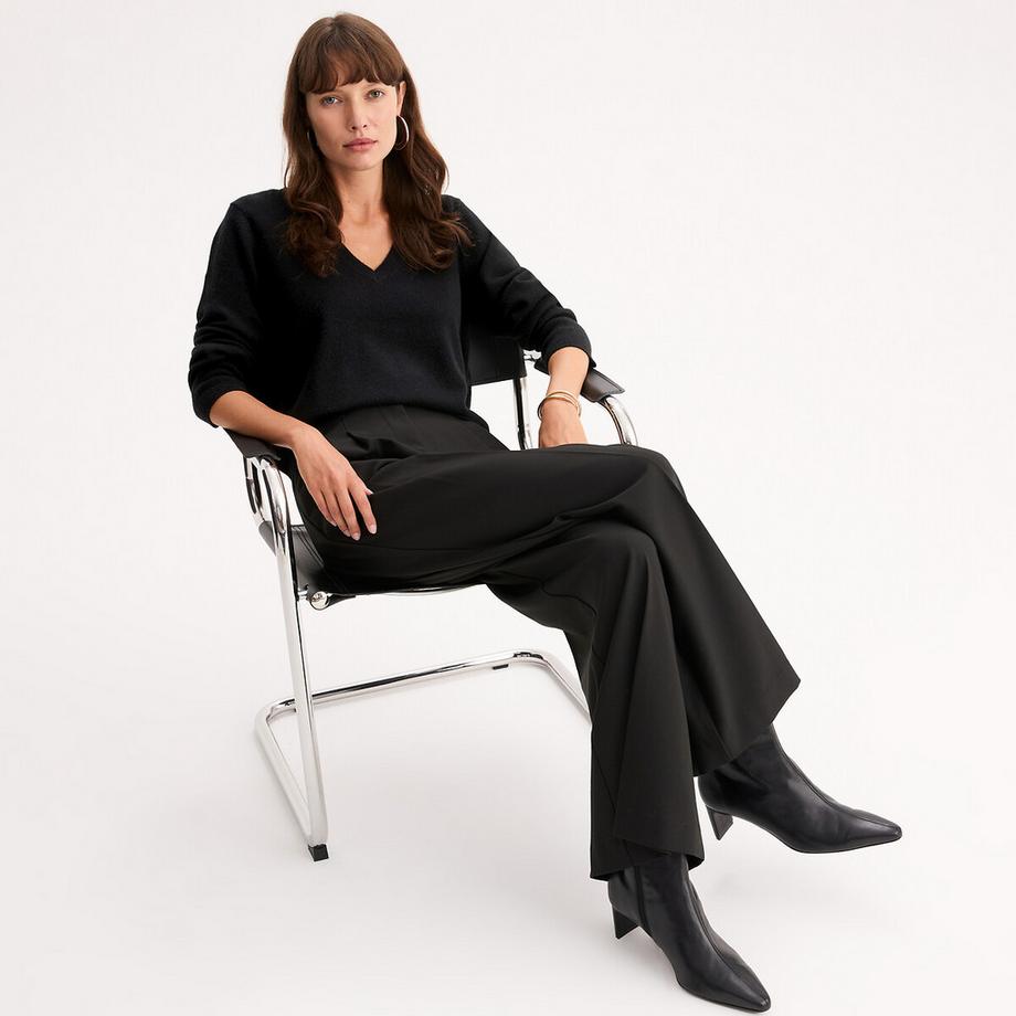 La Redoute Collections Pull Cachemire Col V Maille Fine  
