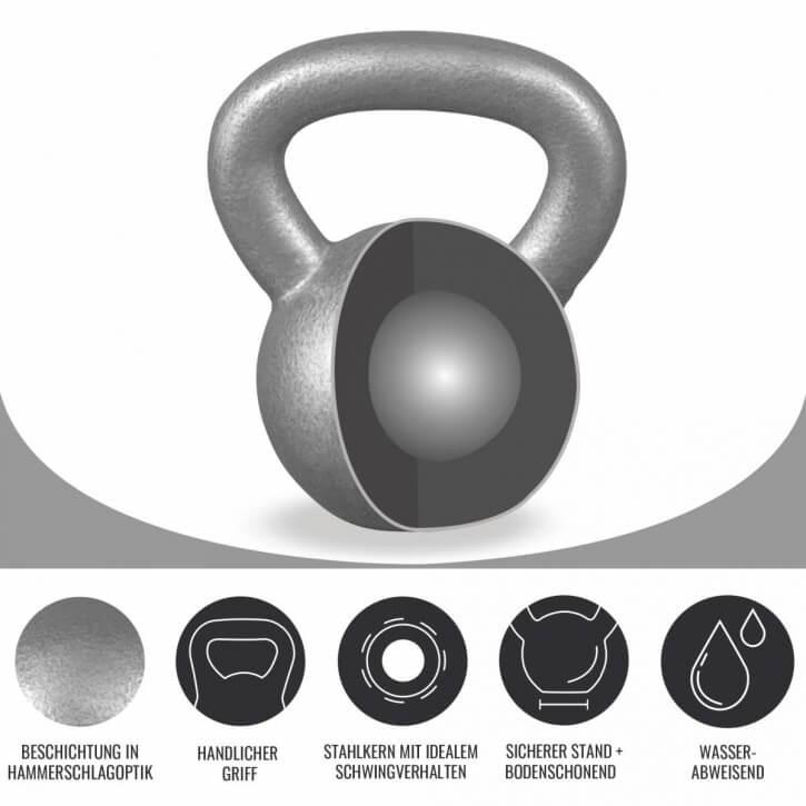 Gorilla Sports  Kettlebell Gusseisen 