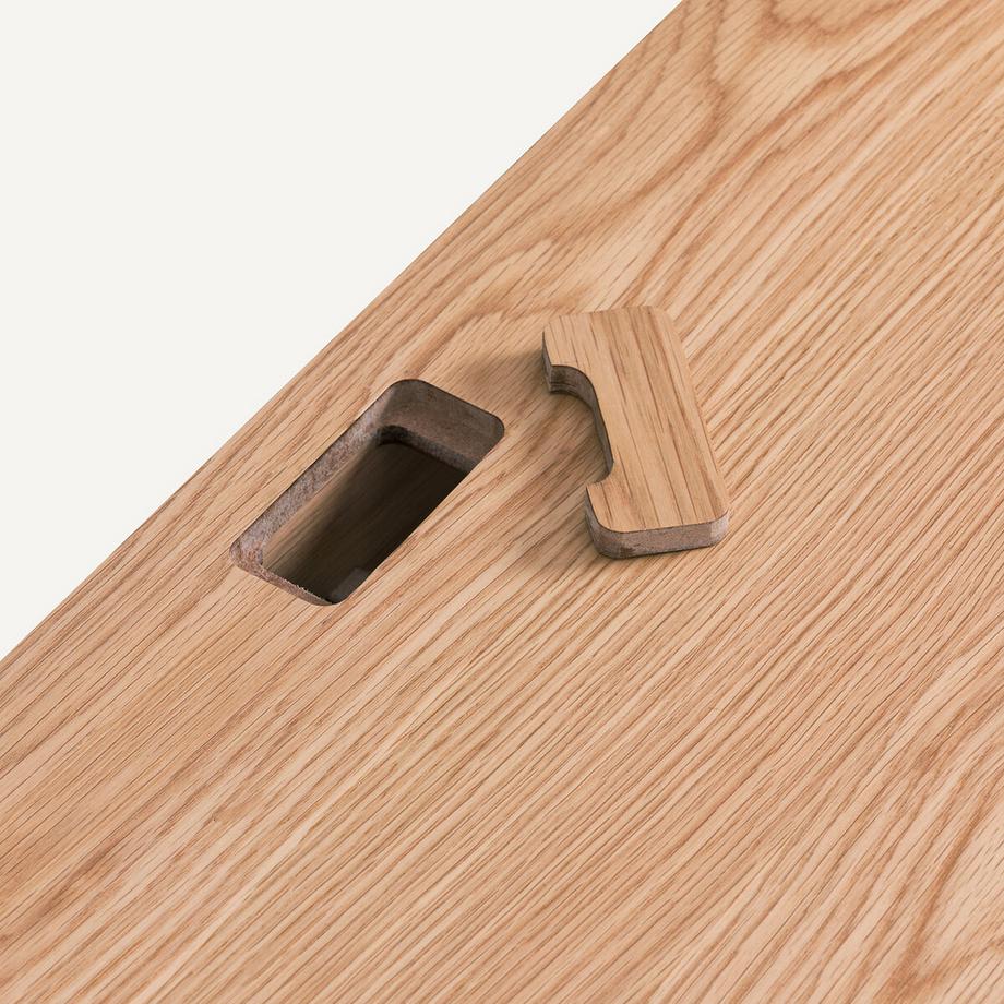 AM.PM Meuble TV L110 x P42 cm plaqué chêne  