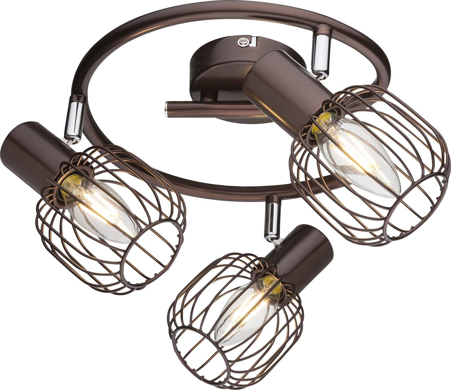 Image of Deckenleuchte bronzefarben 3xE14 Deckenleuchte bronzefarben 3xE14