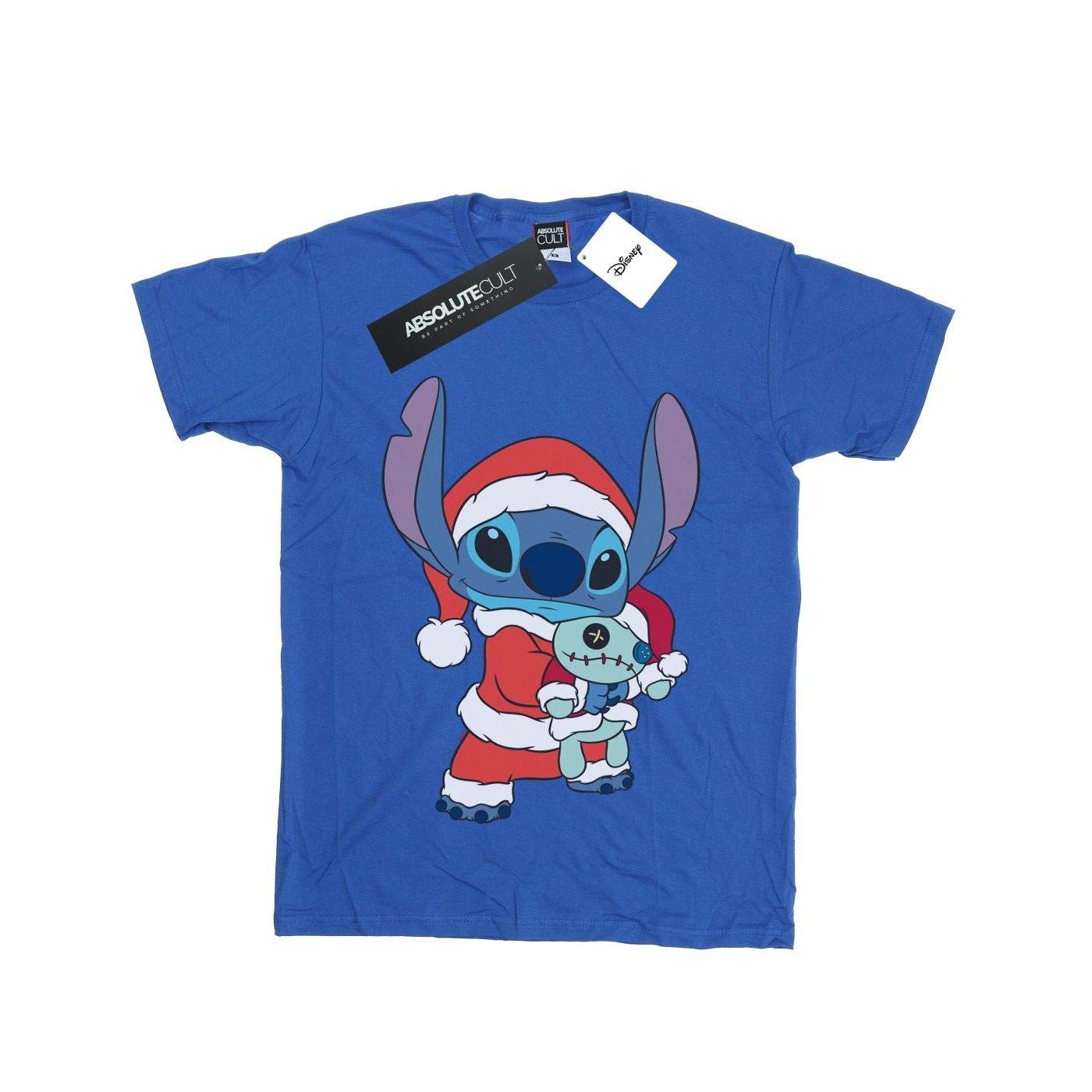 Image of Lilo And Stitch Stitch Christmas Tshirt Unisex Königsblau 152-158