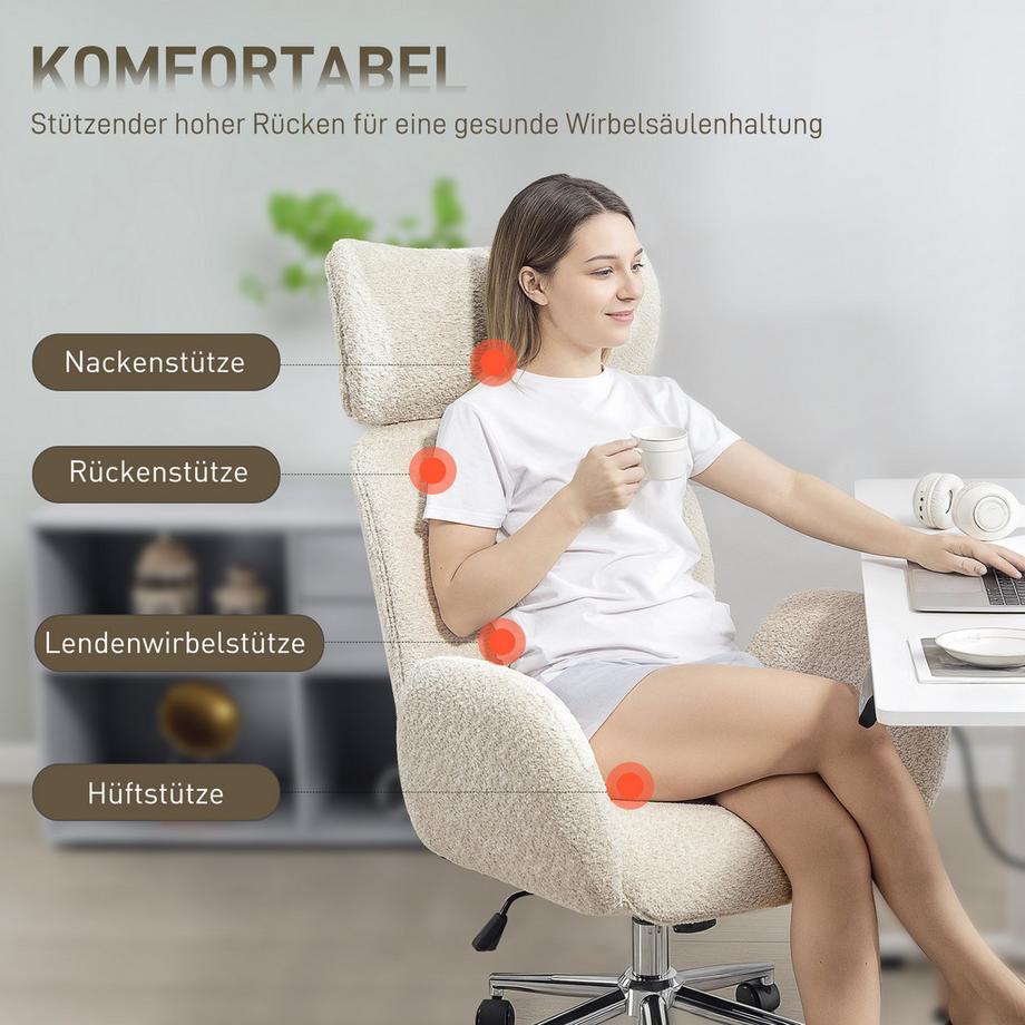 HOMCOM chaise de bureau  
