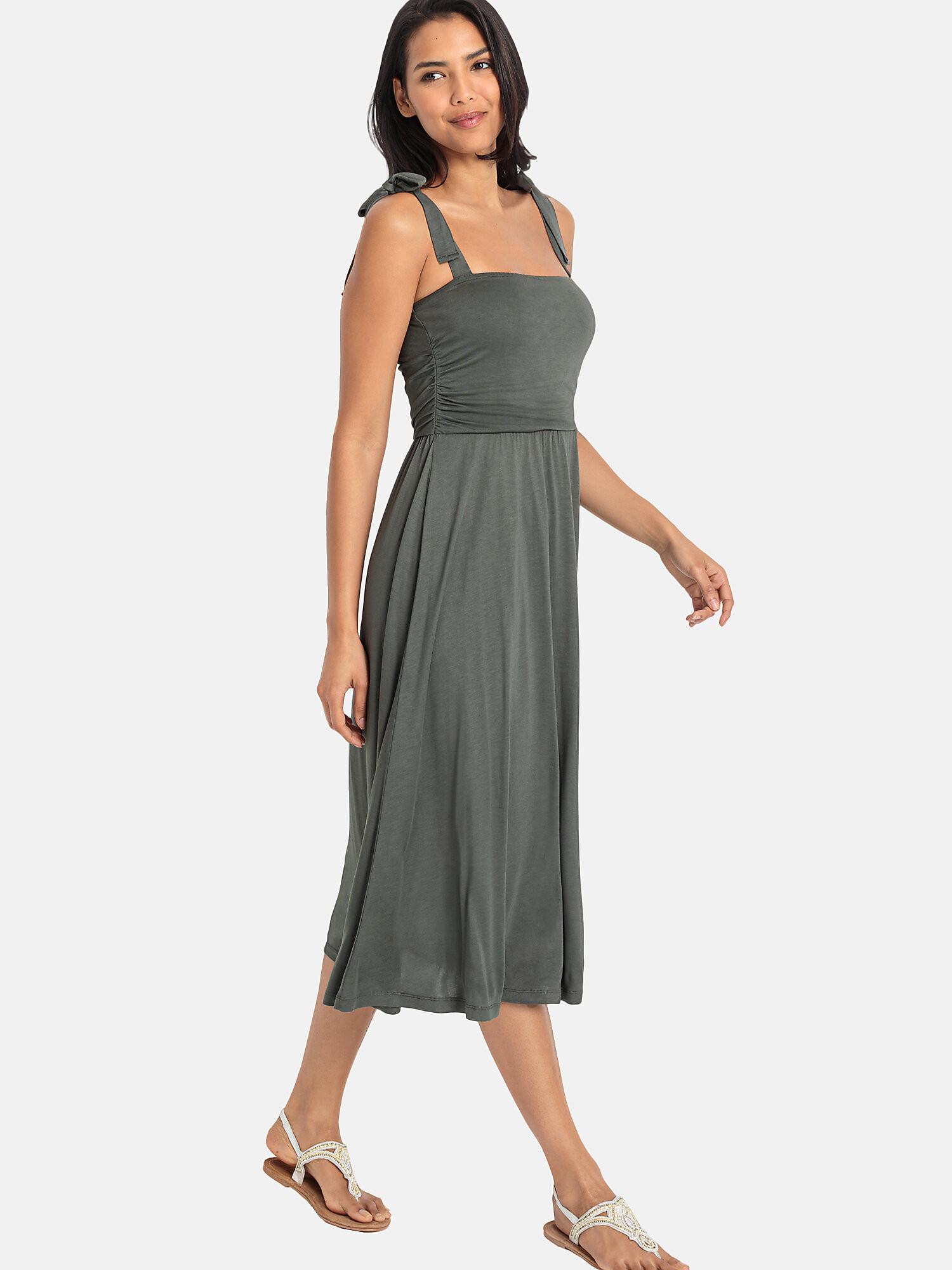 LASCANA  Robe estivale mi-longue Olive 